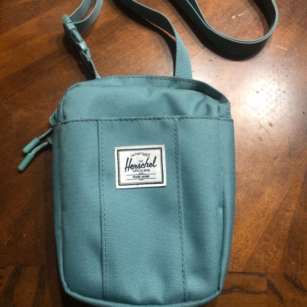 Discontinued Seafoam Blue crossbody Hershel Bag